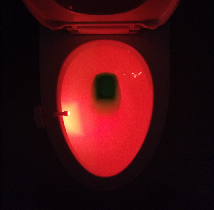 Motion Sensor LED Toilet Night Light - 16 Color Bathroom Glow