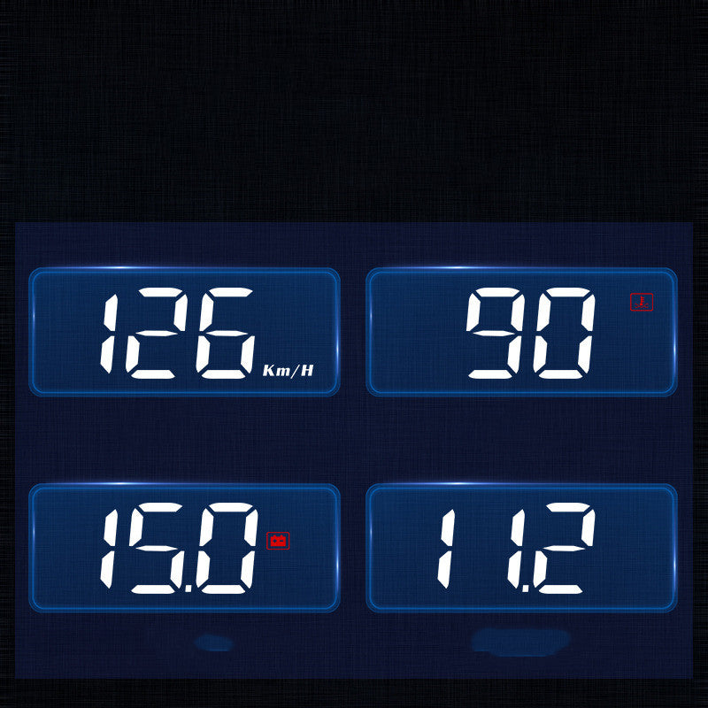 HUD Windshield Speed Display – Plug & Play KM/H Digital Speedometer