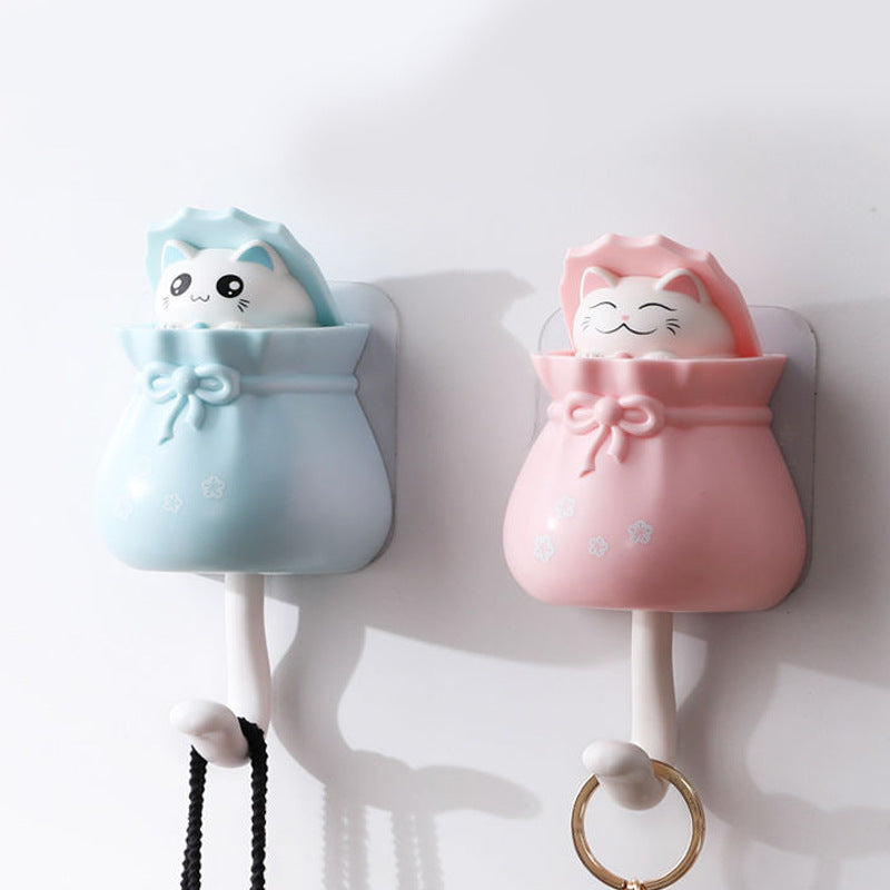 Strong Adhesive Wall Hook – Key, Bag & Accessories Holder