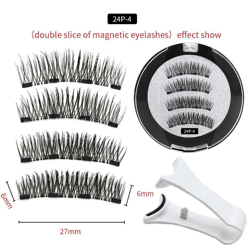 Magnetic False Eyelashes - Reusable Natural Look Lashes