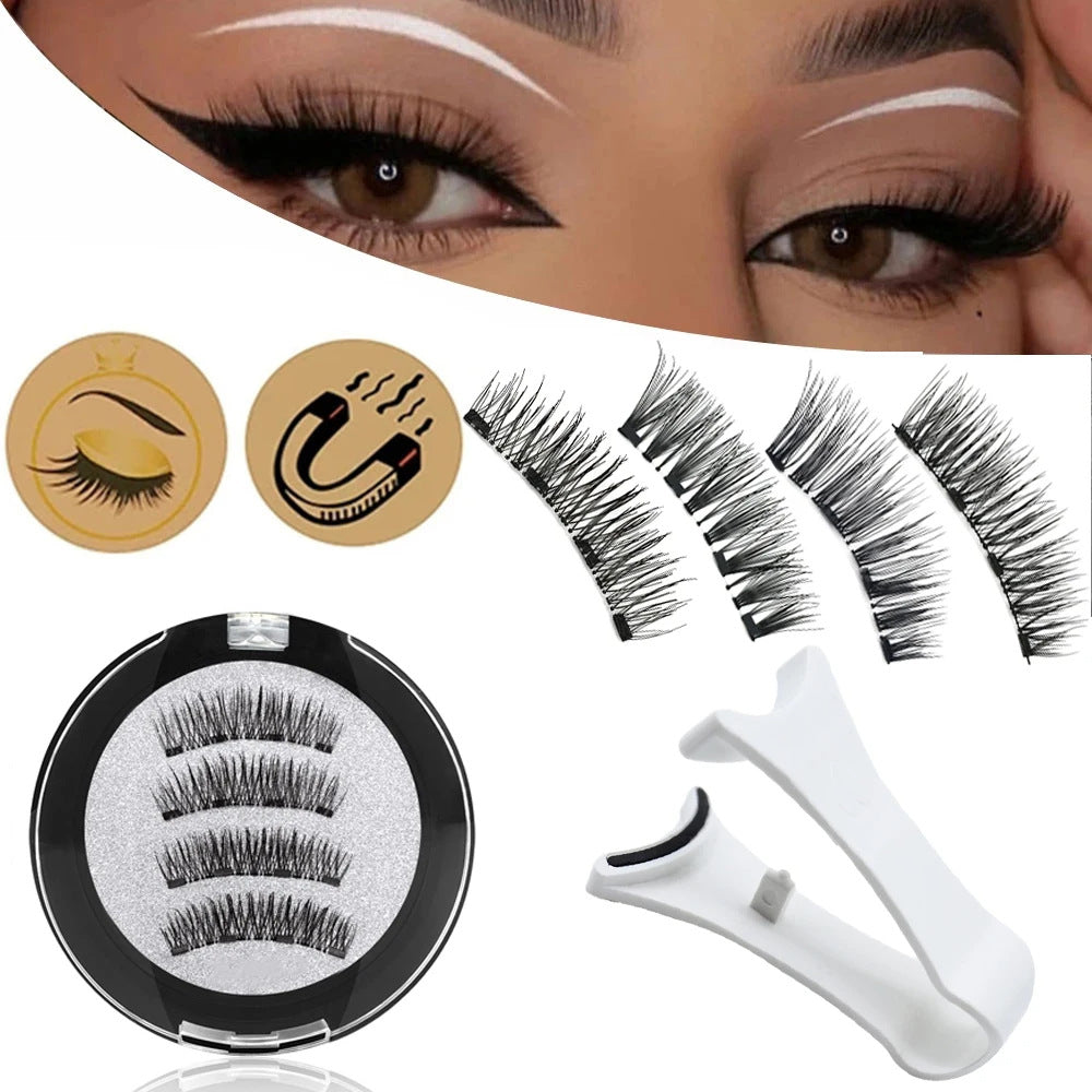 Magnetic False Eyelashes - Reusable Natural Look Lashes