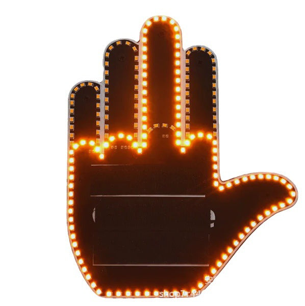 LED Car Gesture Light - Remote Control Hand Signal Light