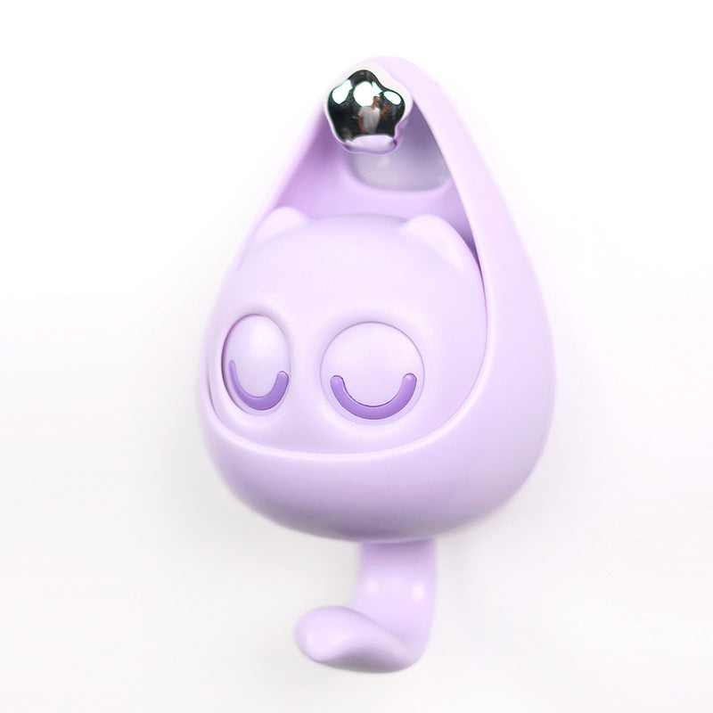 Cute Blinking Cat Wall Hook - Adhesive Coat , Key & Accessories Holder