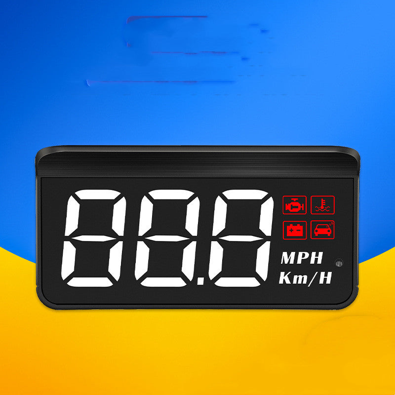 HUD Windshield Speed Display – Plug & Play KM/H Digital Speedometer