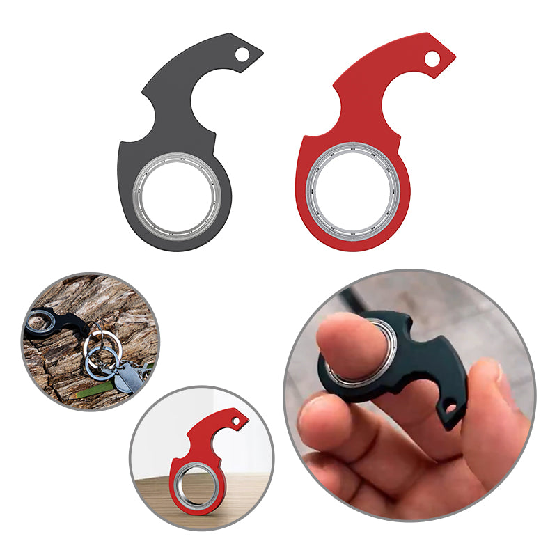Magnetic Keychain Bottle Opener & Fidget Spinner