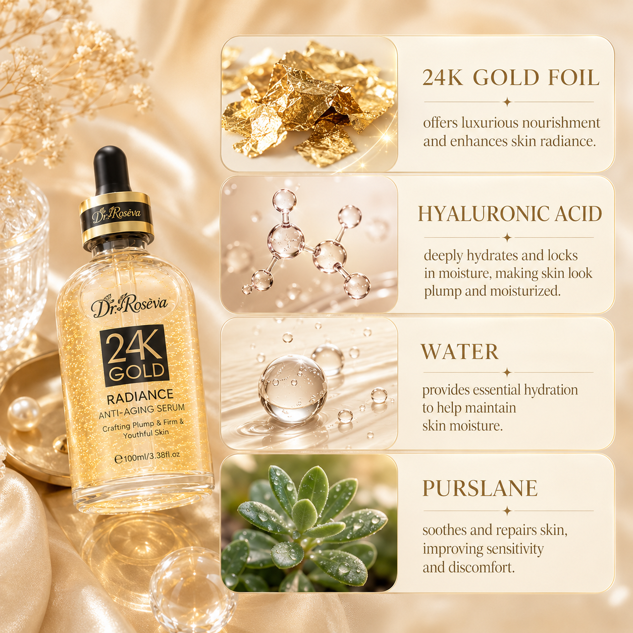 Articave 24K Gold Radiance Anti-Aging Serum – 100ml