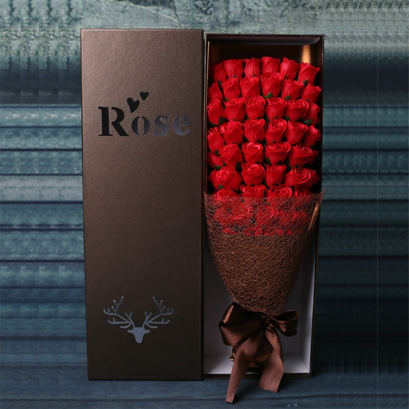 Luxury Rose Soap Bouquet Gift Box