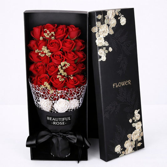 Luxury Rose Soap Bouquet Gift Box