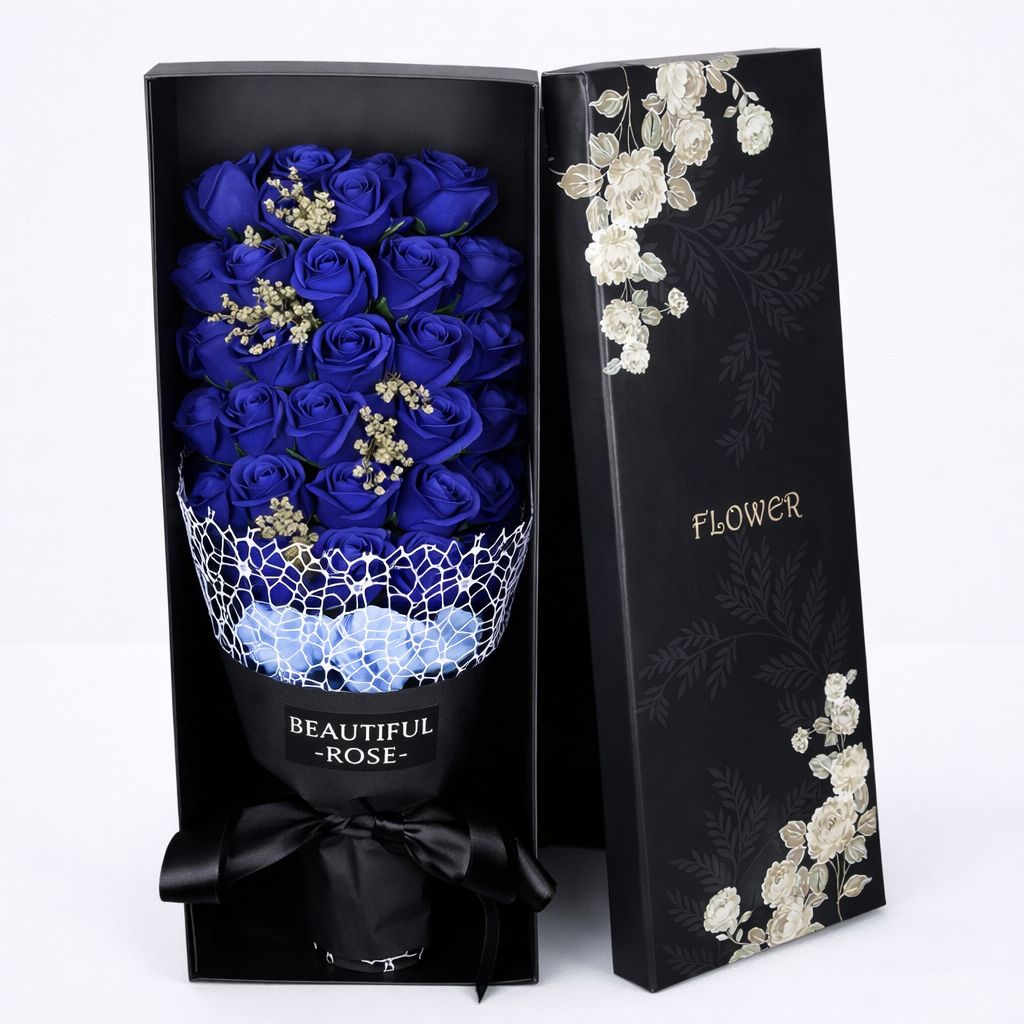 Luxury Rose Soap Bouquet Gift Box