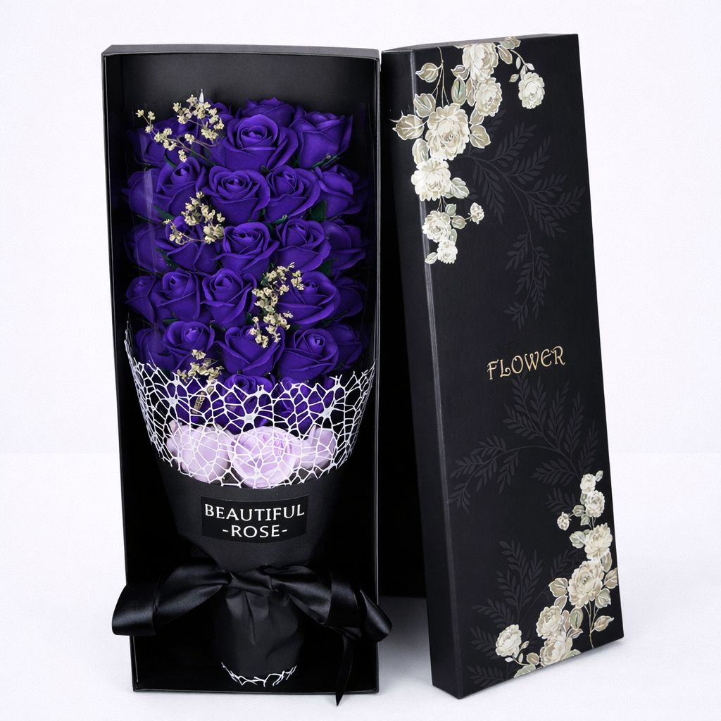 Luxury Rose Soap Bouquet Gift Box