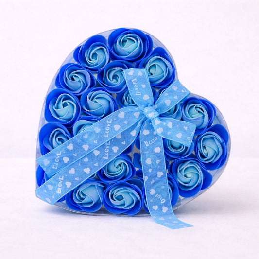 24 Rose Soap Heart-Shaped Gift Box