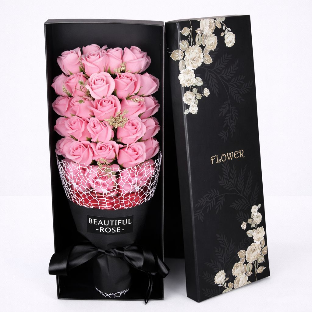 Luxury Rose Soap Bouquet Gift Box