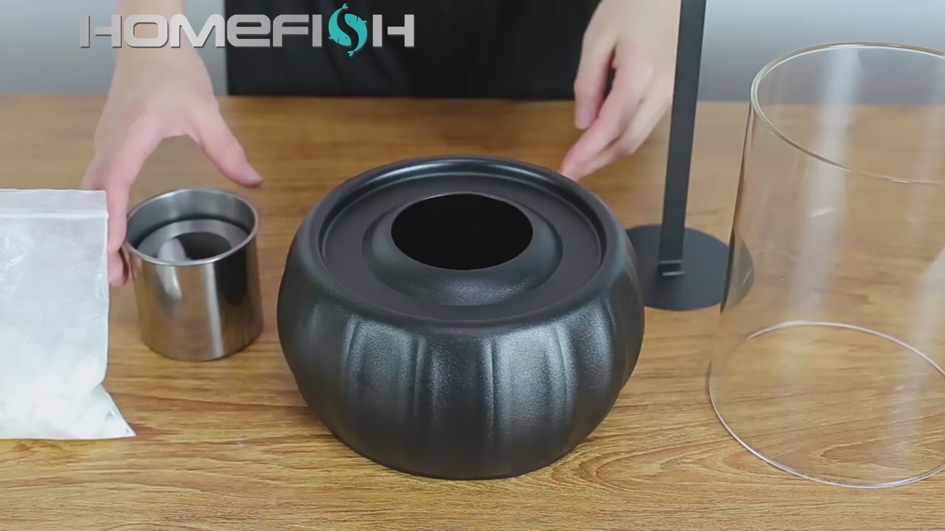 Glass Flame Tabletop Fireplace - Indoor & Outdoor Alcohol Fire Bowl