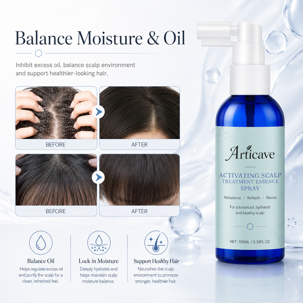 Scalp Refreshing & Strengthening Treatment Mist – 60 ml