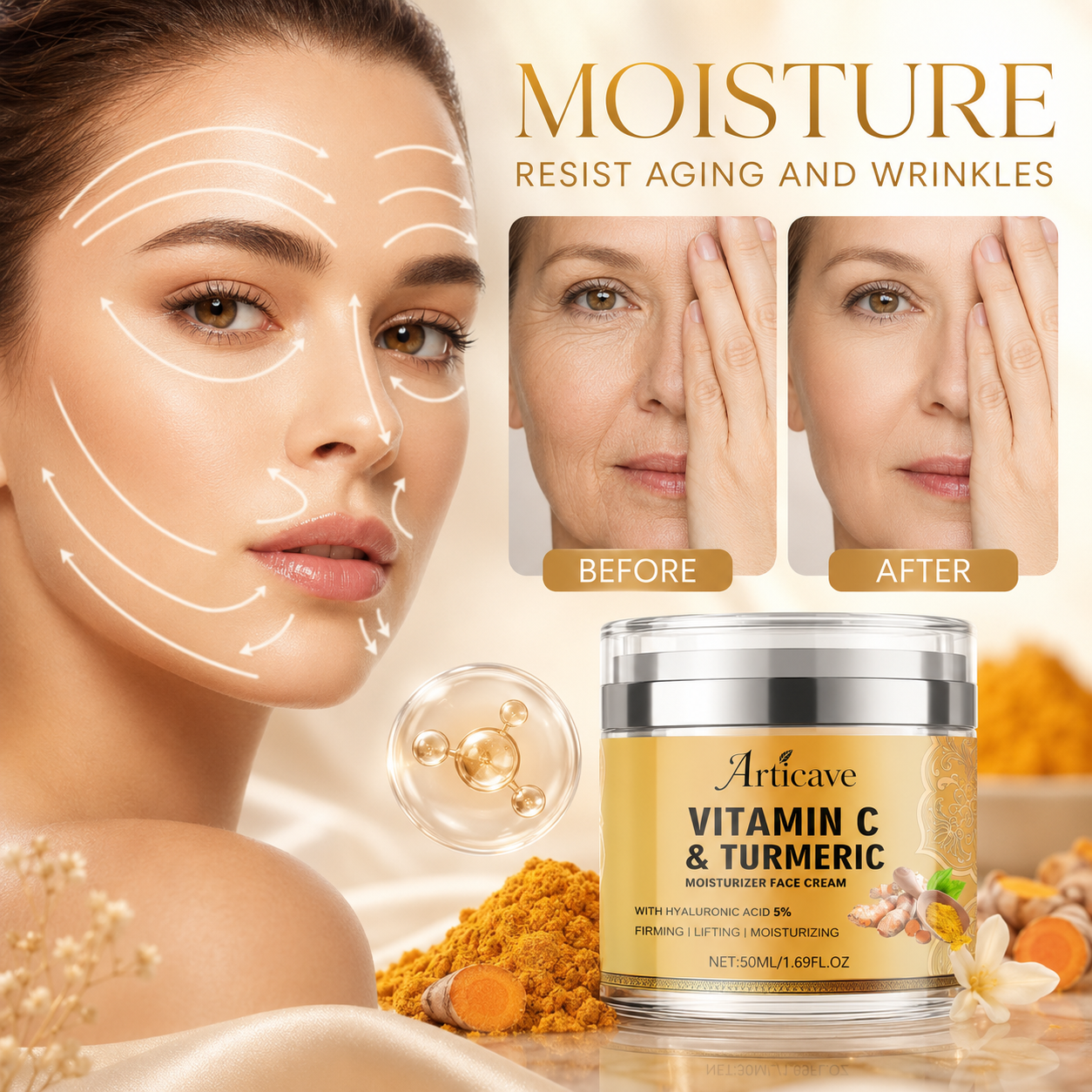 Vitamin C & Turmeric Radiance Moisturizer - 50 ml